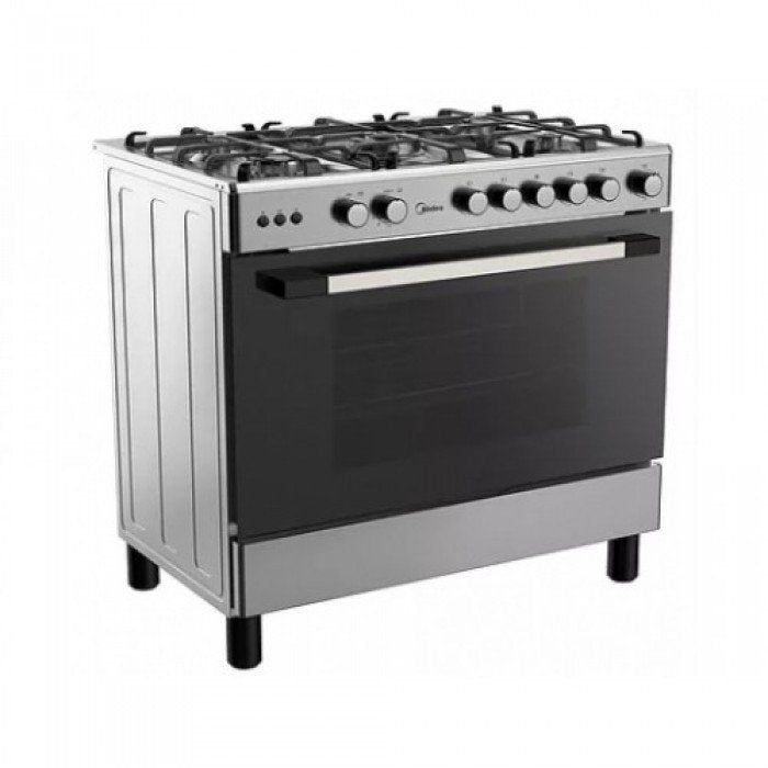 Midea 4 Gas burner and 2 electric cooker 90*60 Standing Cooker Stainless Steel 9060-4G028-I APMDSCF007