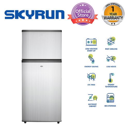 Buy Skyrun 138Litres Double Door Top Freezer Refrigerator BCD138K Alabamart