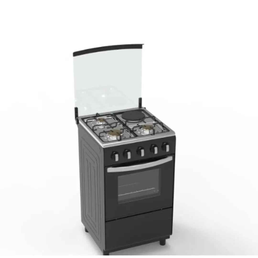 Admiral 60x60 3 Gas + 1 Electric Cooker Black, AD_GC600B1E