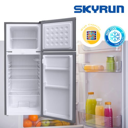 Skyrun 138-Litres Double Door Top Freezer Refrigerator BCD-138K