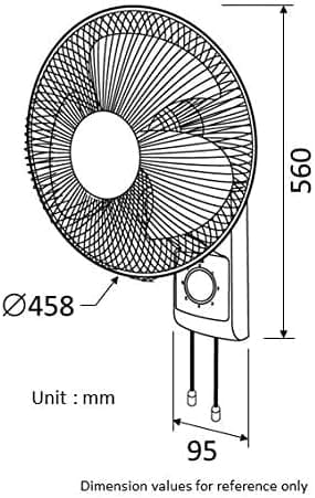 KDK 16 inches Wall Fan M40C