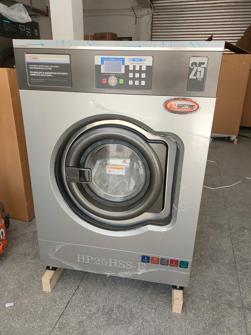 HOMEPOINT 25KG INDUSTRIAL HIGH SPEED SPIN 500G FACTOR WASHING MACHINE (Made in Turkey)