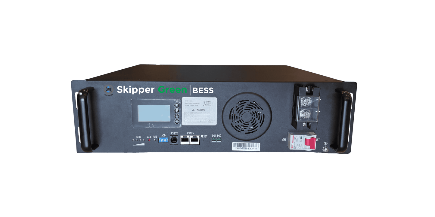 Skipper Green 5.12KWH Rack Mount Li-Ion Battery