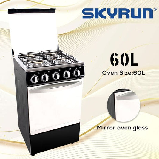 SKYRUN 4 Gas Burner Standing Cooker - GCS-4G/X