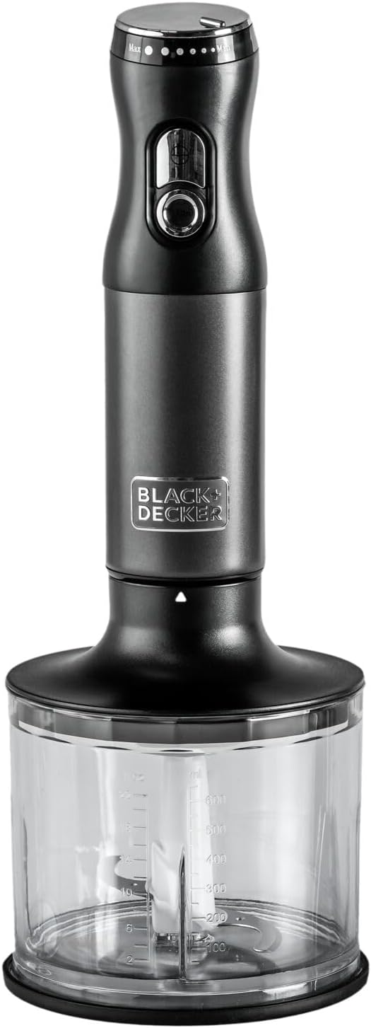 BLACK+DECKER Premium Stainless Steel Hand Blender - 600W Powerful Motor SSHB625-B5