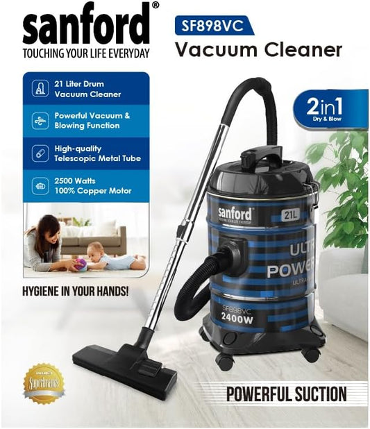 Sanford 21 Liters Vacuum Cleaner 2400 watts SF898VC
