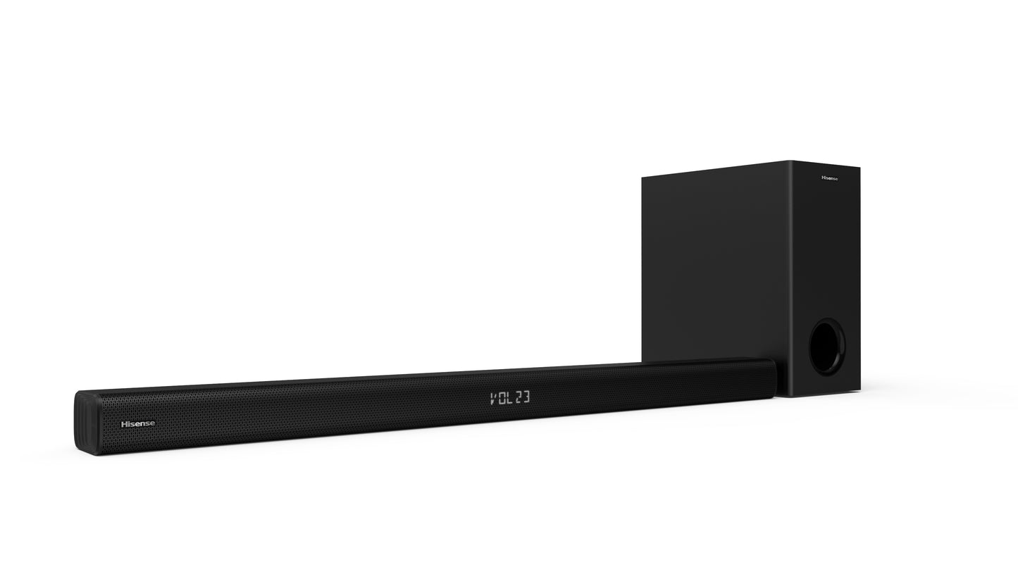 Hisense 2.1ch 200W Soundbar Wall Mountable with wireless Subwoofer AUD 218