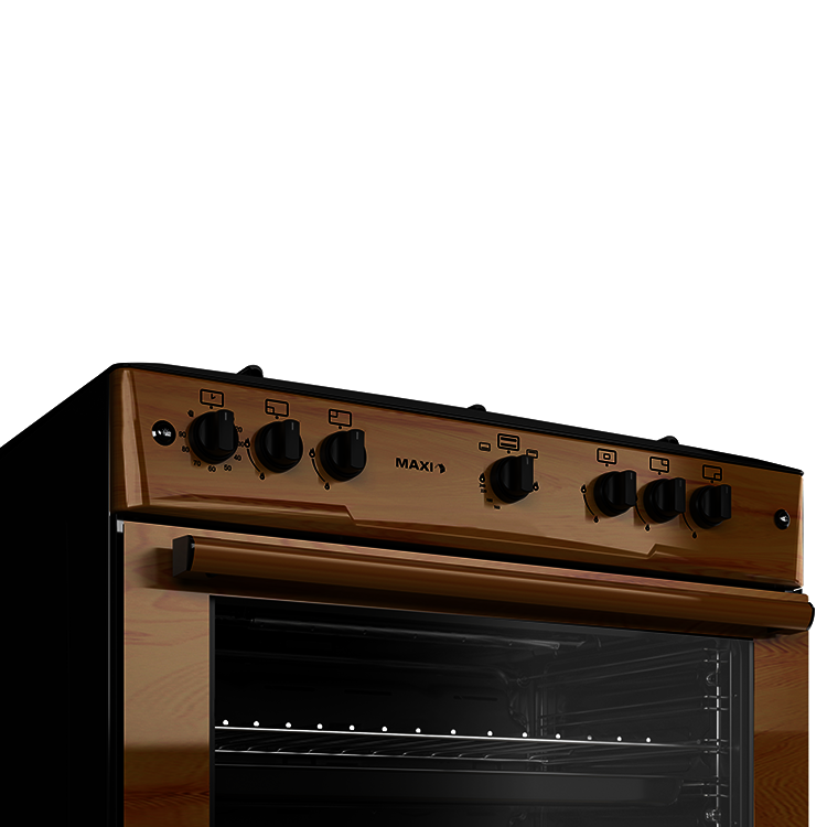 Maxi 60*90 5 Gas Burner Standing Cooker MAXI STYLE 60*90 5B WOOD