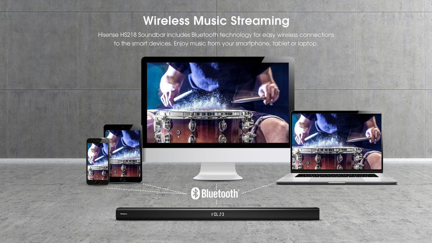 Hisense 2.1 Ch 240 Watts Sound Bar Wall Bracket AUD 2100