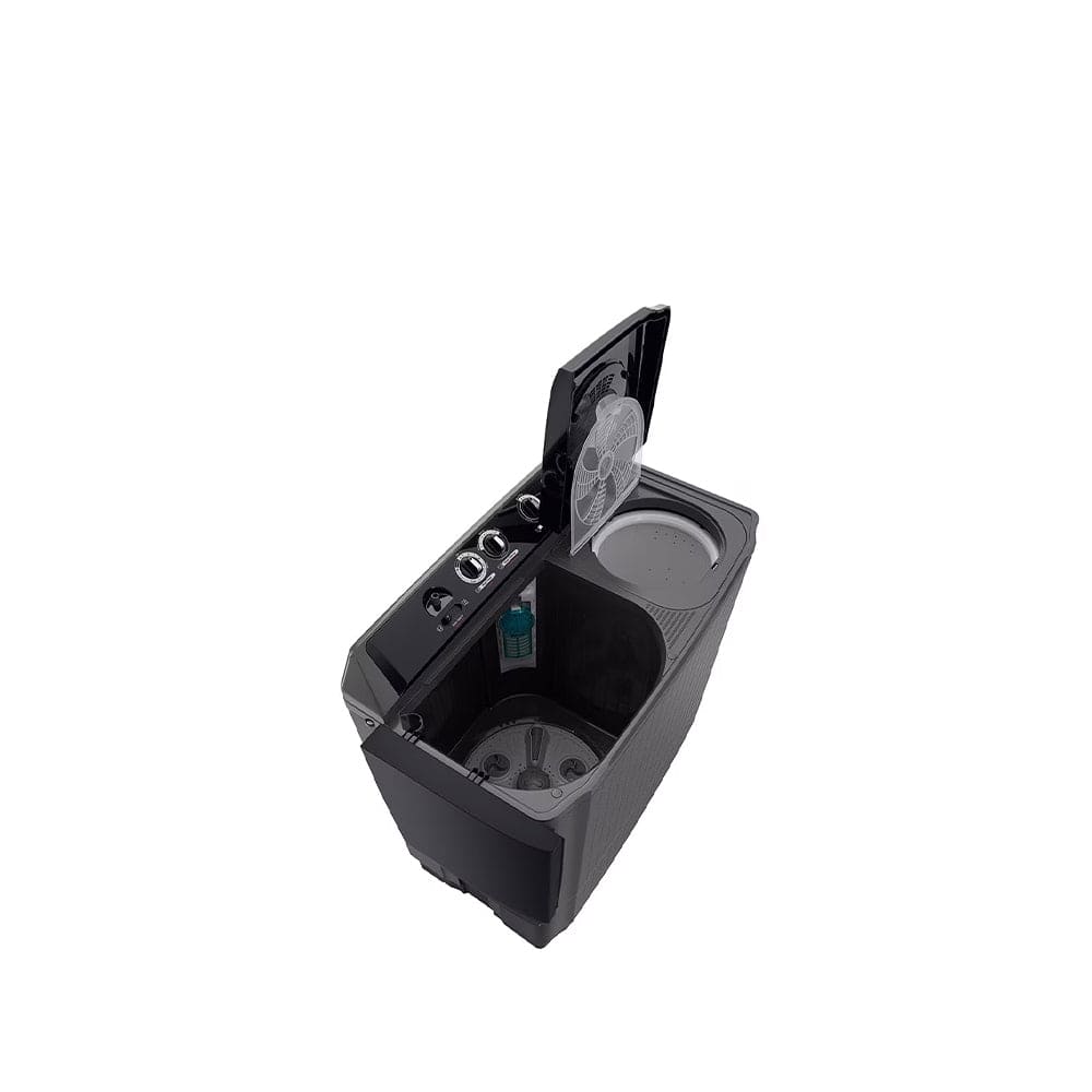 Lg 15kg Twin Tub Top Loader Washing Machine Black WM 1561