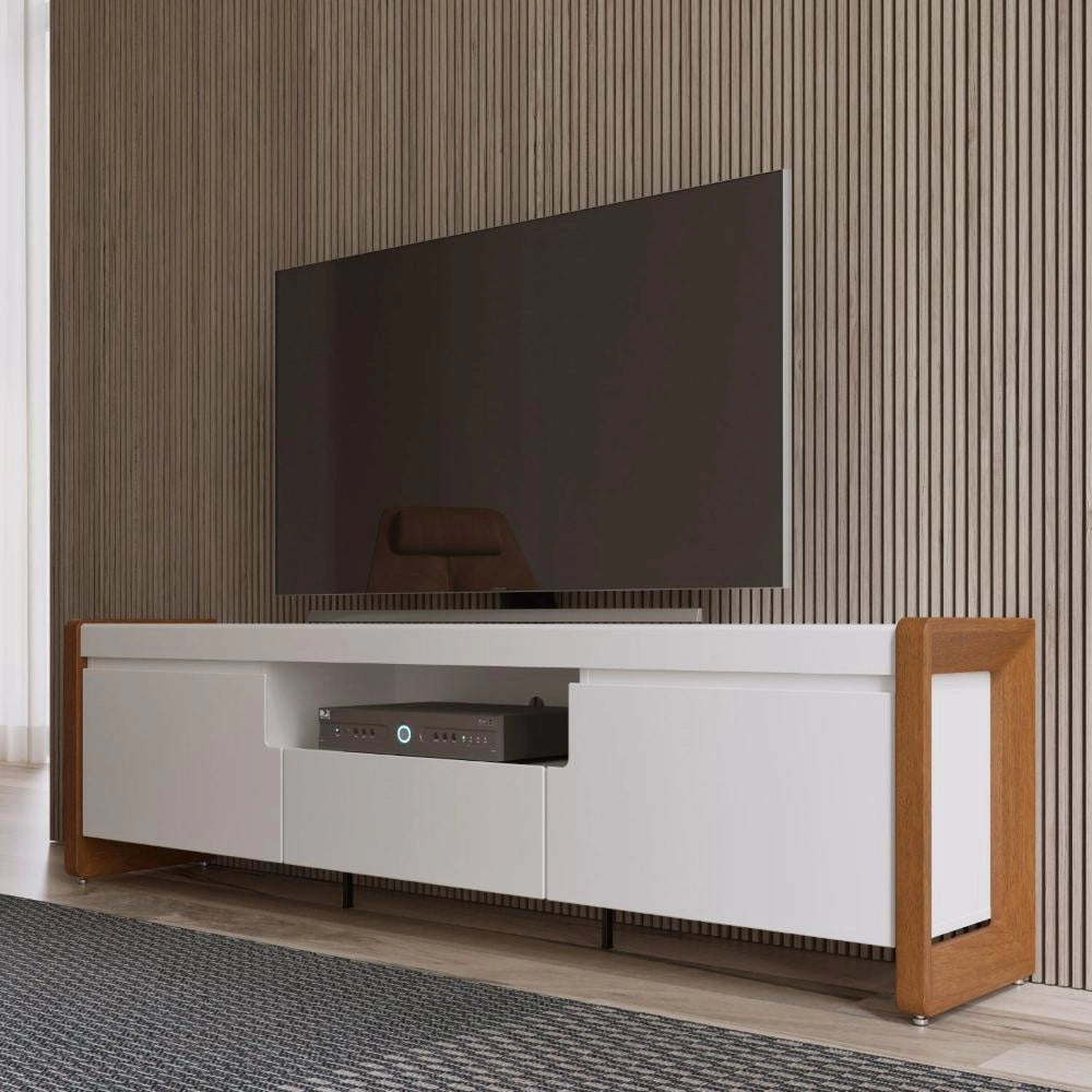 Provincia Lincoln TV Stand with Wall Unit 1.8M OFF WHITE/MATTE