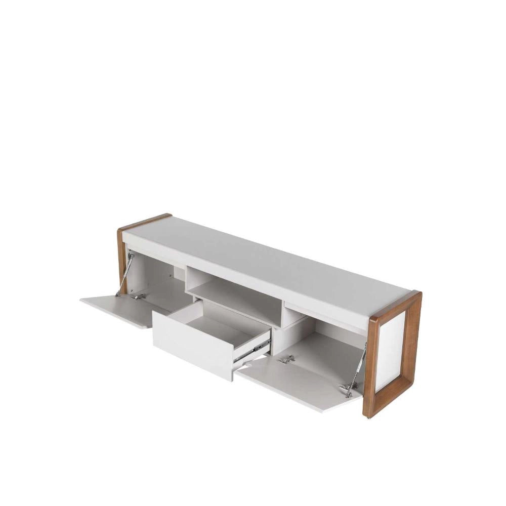 Provincia Lincoln TV Stand with Wall Unit 1.8M OFF WHITE/MATTE