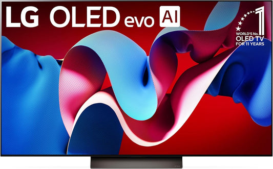 LG 55 Inch OLED AI THINQ Smart 4K Processor Flat Screen with Magic Remote AI-Powered TV 55C56