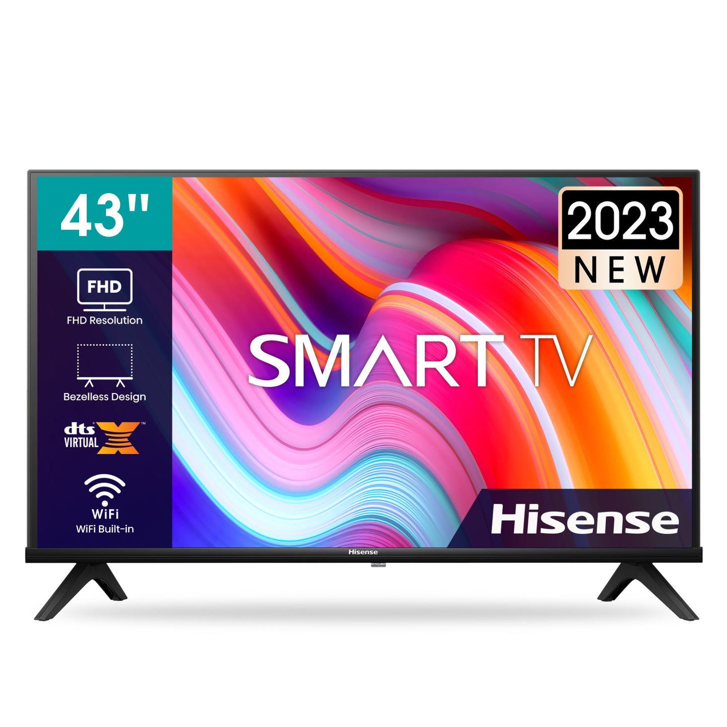 Hisense 43 inch A4k LED Smart Tv with Free wall bracket