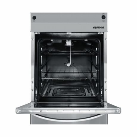 Bruhm 50x60 4 Burner Gas Cooker Stainless steel and double glass oven BGC-5640SS
