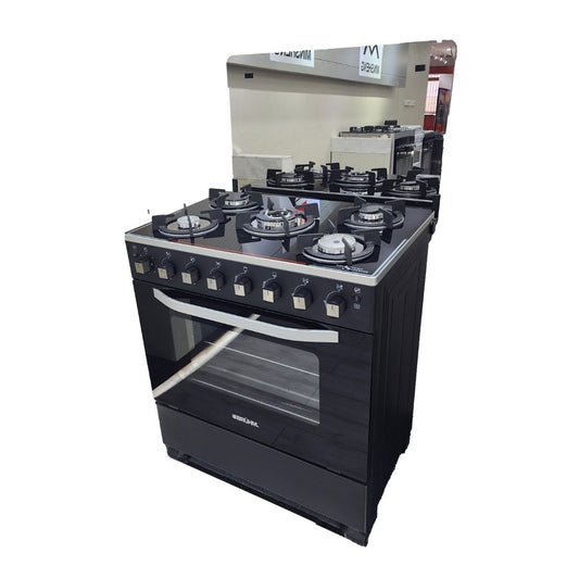 Bruhm 80x60 5 Gas Burner Standing Cooker BGC-8650IG