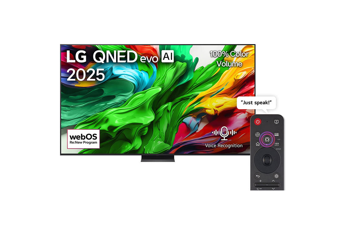LG 100 INCH QNED AI THINK ,DYNAMIC QNED COLOR,a7 AI PROCESSOR 4K ,3HDMI,2 USB, LGTV100QNED86A6