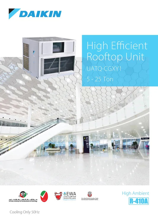 Daikin 33.7 Hp (300000BTU) Rooftop Package unit Air Conditioner - UATQ300CGXY1