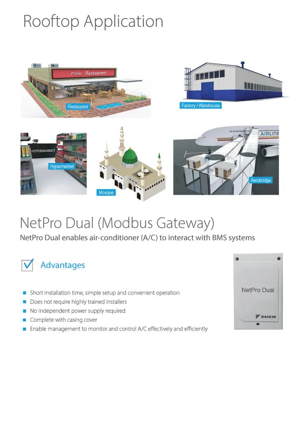 Daikin 10 HP (20.0Tons) Rooftop Package unit Air Conditioner - UATQ90CGXY1