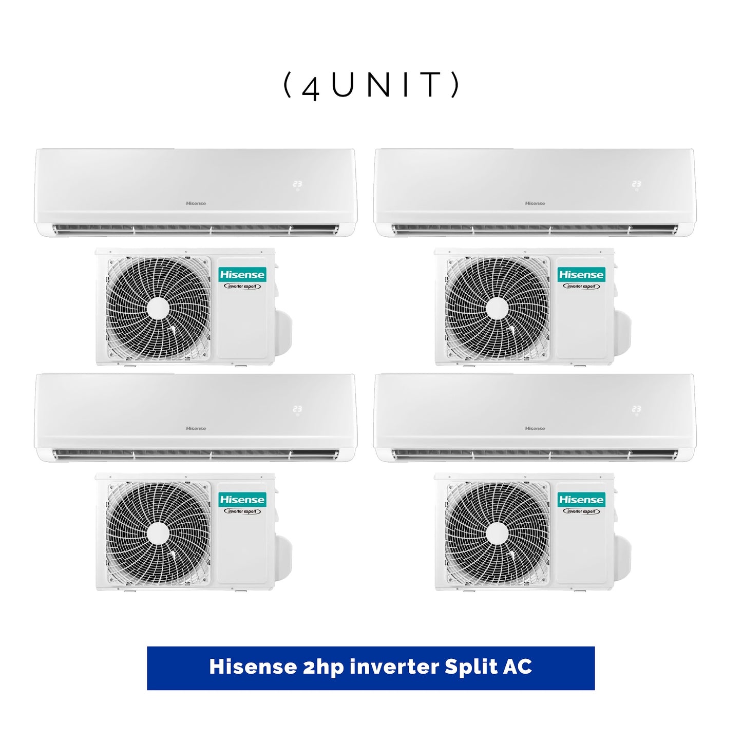 4 UNIT COMBO Hisense 2hp Inverter SplitAir Conditioner SPL 2 HP Copper Inv-DK. Save ₦74,400! 😱🛒 on this Deal