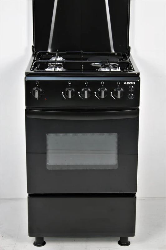 AEON 3G+1E BURNER GAS COOKER 50X50 4G BLACK 5031