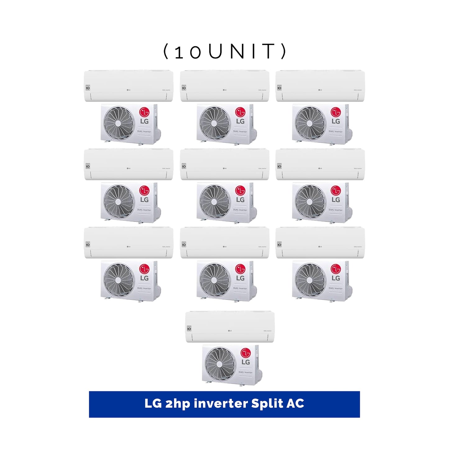 10 UNIT COMBO - Lg 2hp Dual Inverter Split Air Conditioner SPL 2.0HP INV. Save ₦416000! 😱🛒 on this Deal