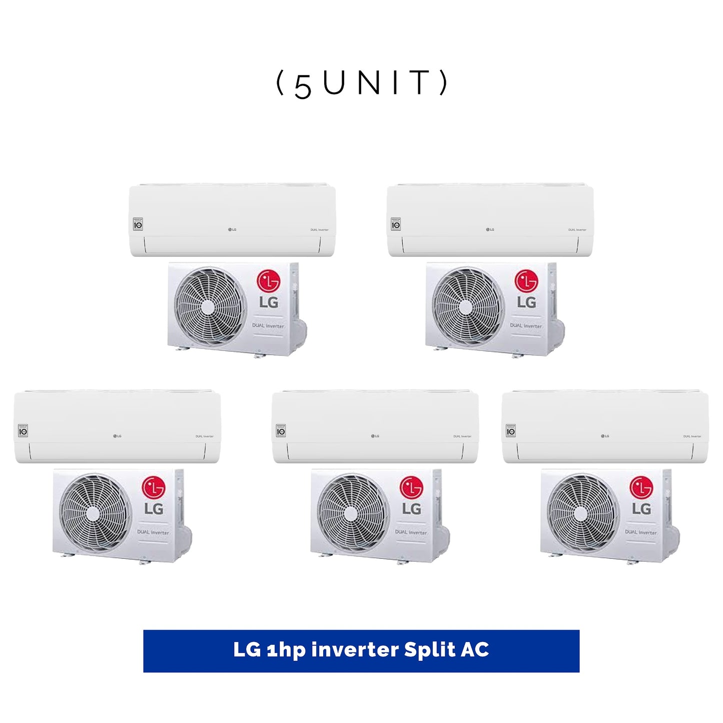 5 UNIT COMBO - LG 1hp Dual Inverter Split Air Conditioner SPL 1.0HP INV. Save ₦136,500! 😱🛒 on this Deal