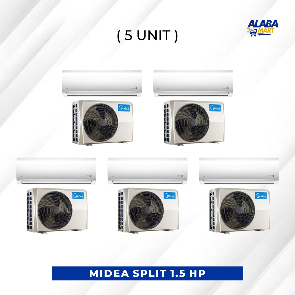 5 UNIT COMBO MIDEA 1.5HP INVERTER New Platform R32 Air Conditioner MSEF1B-12CRDN8 with Kit. Save ₦38,100! 😱🛒 on this Deal