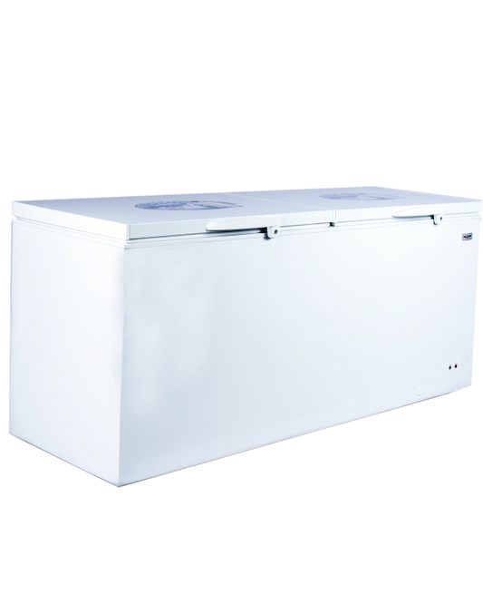Nexus NX-695CP 490 Litres Chest Double Door Freezer Silver