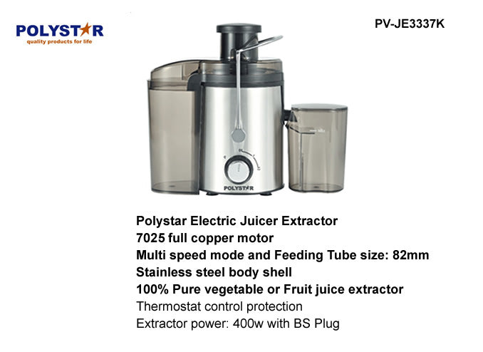 POLYSTAR 1 Liter ELECTRIC JUICE EXTRACTOR JE3337K