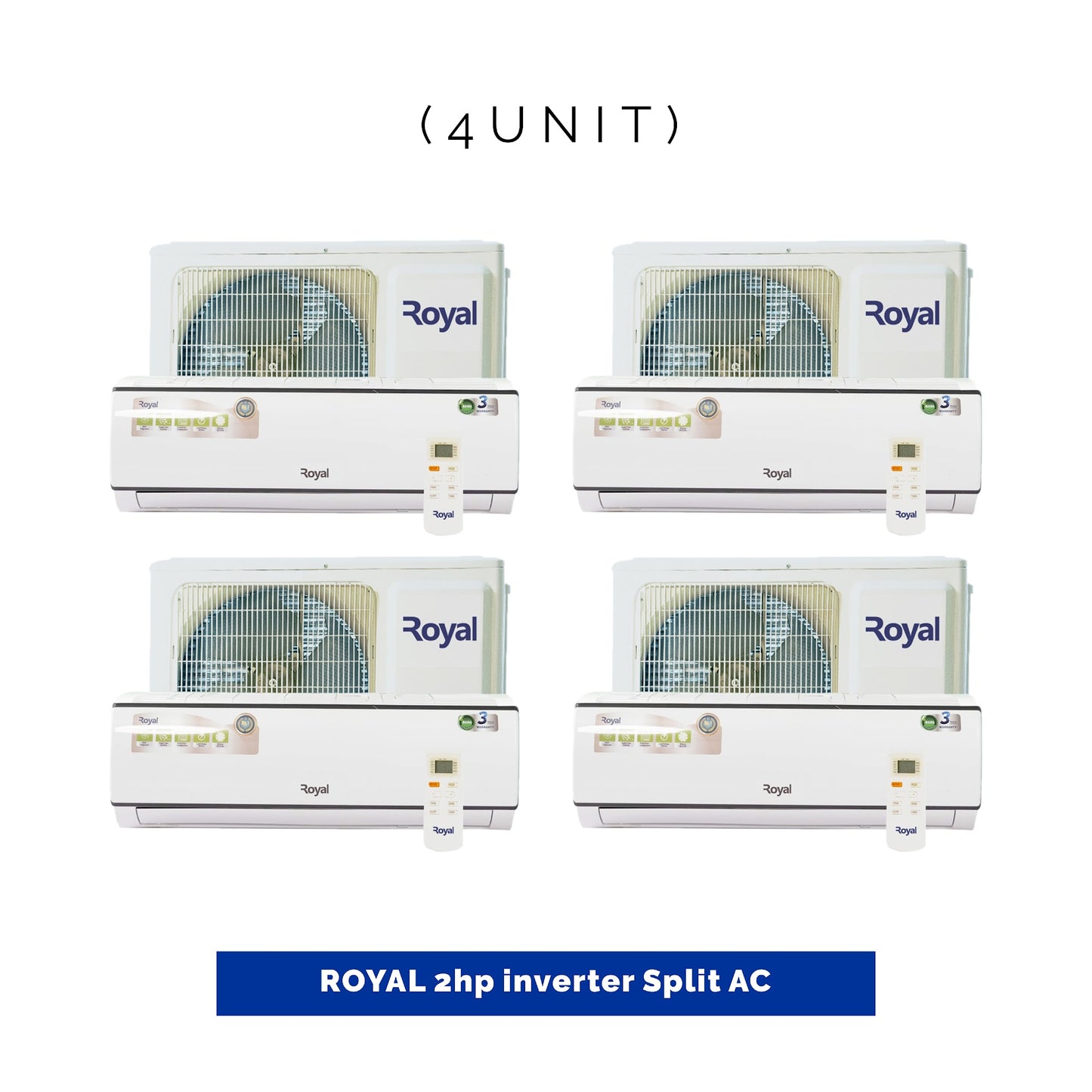 4 UNIT COMBO - Royal 2hp Split Inverter Air Conditioner MR18RSAN. Save ₦66,600! 😱🛒 on this Deal