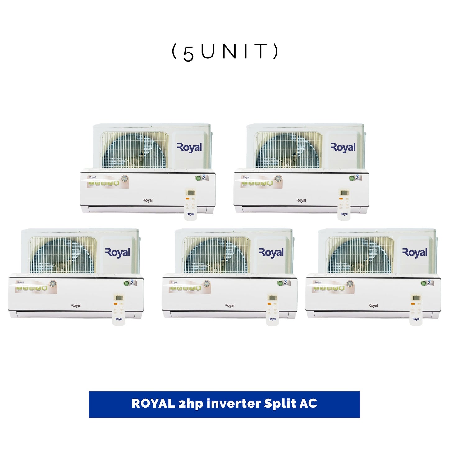 5 UNIT COMBO - Royal 2hp Split Inverter Air Conditioner MR18RSAN. Save ₦83,250! 😱🛒 on this Deal