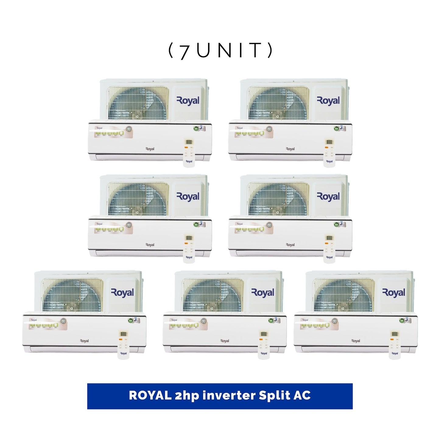 7 UNIT COMBO - Royal 2hp Split Inverter Air Conditioner MR18RSAN. Save ₦152,950! 😱🛒 on this Deal