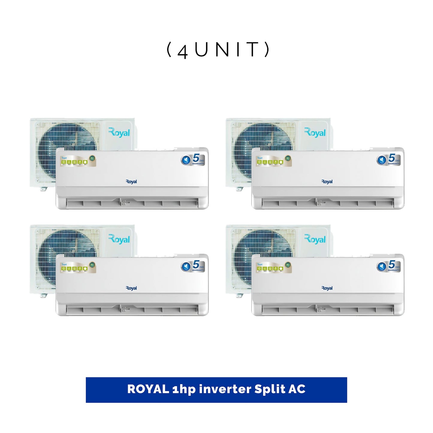 4 UNIT COMBO Royal 1hp Split Inverter Air Conditioner MR09RSAN. Save ₦89,040! 😱🛒 on this Deal