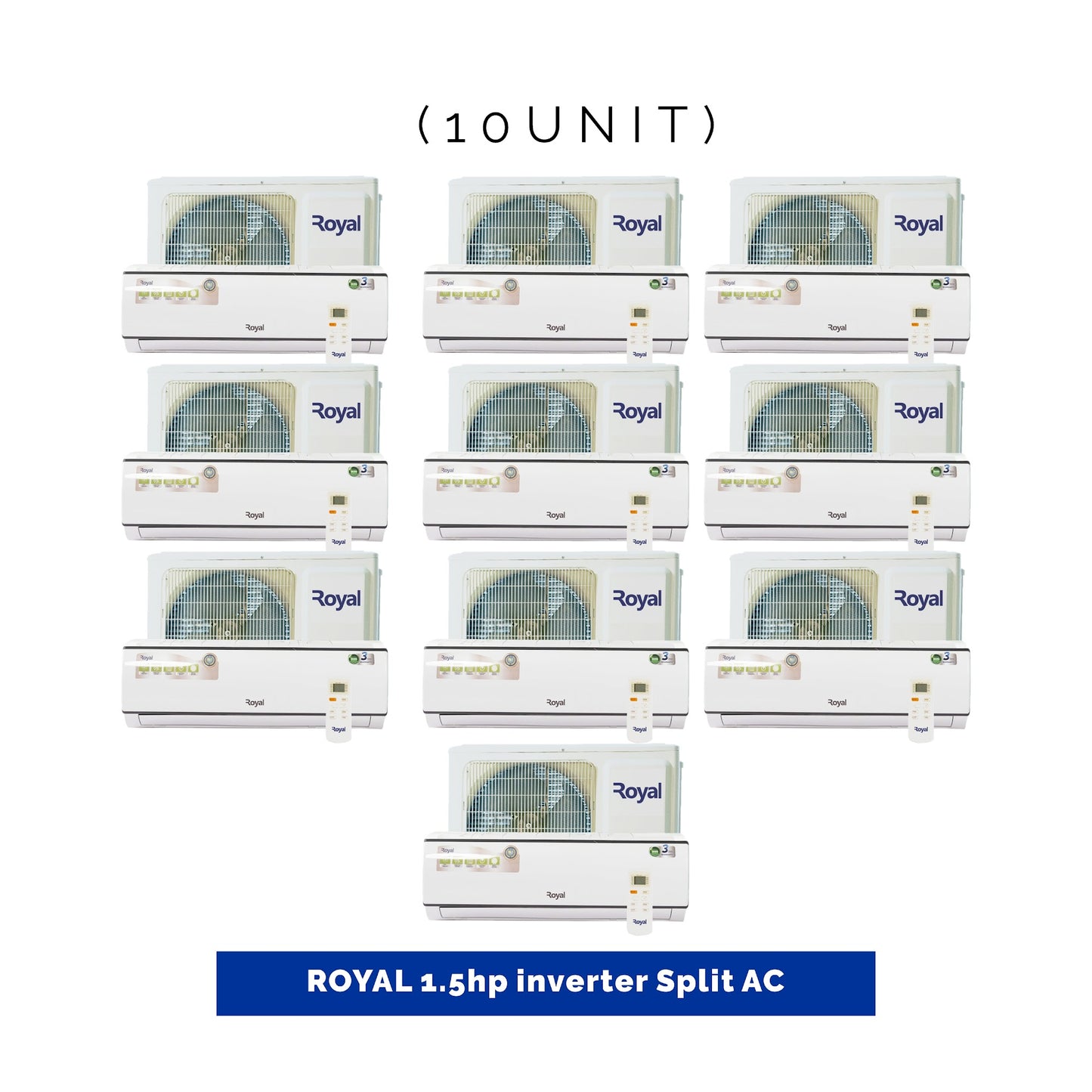 10 UNIT COMBO Royal 1.5hp Inverter Split Air Conditioner MR12RSAN. Save ₦!117,000😱🛒 on this Deal