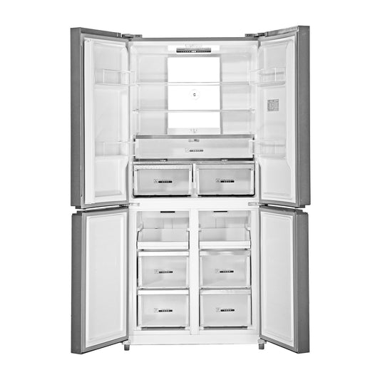 Royal Titan series Side-by-Side Refrigerator 550L, Inverter Technology, Multi-Flow Air system, METAL COOLING SYSTEM, Humidity Control, Antibacterial system - RSBS551FD