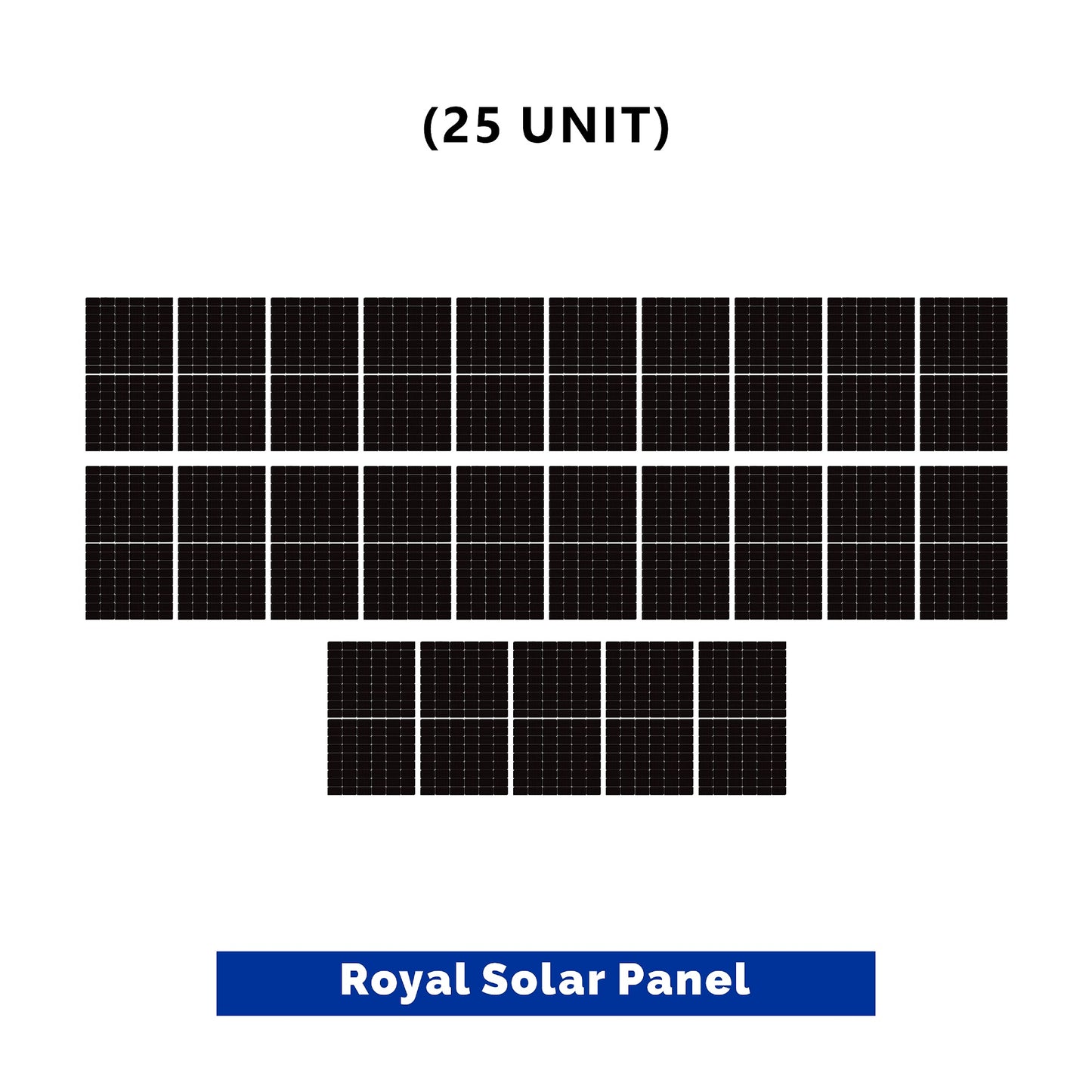 25 UNIT Royal 550 Watt Mono Half-cut Solar Panel with S.Save ₦112,069! 😱🛒 on this Deal.
