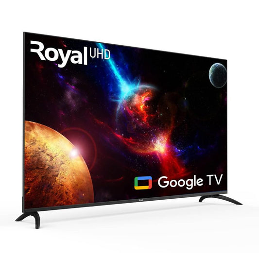 Royal 70 Inch Google TV, Voice Control, Frameless Bezel, UHD, H.265, HDR10 - RTV70GT9M