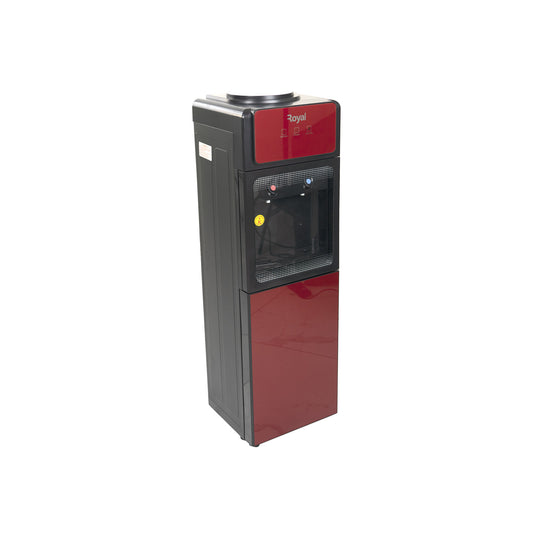 Royal RWDF1671R Red Top Load Water Dispenser With Refrigerator Cabinet