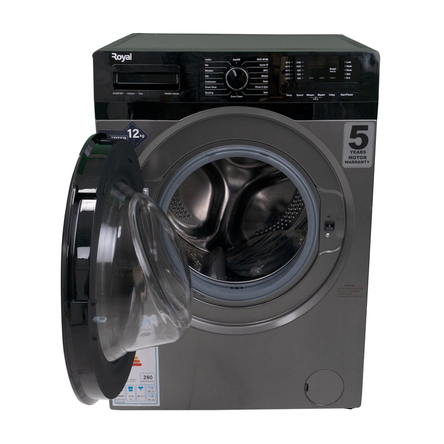 Royal 8KG Front Load Washing Machine - RWFL08XQG