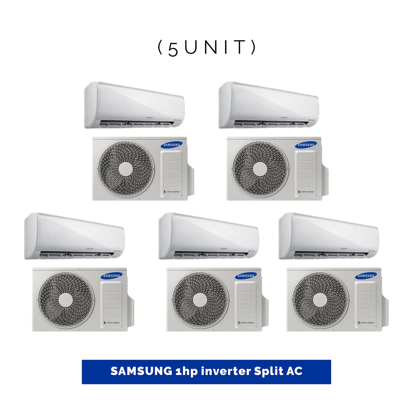 5 UNIT COMBO - Samsung 1HP Inverter Split Air Conditioner AR09TVHGAWK/AF. Save β¦133,064! π±π on this Deal