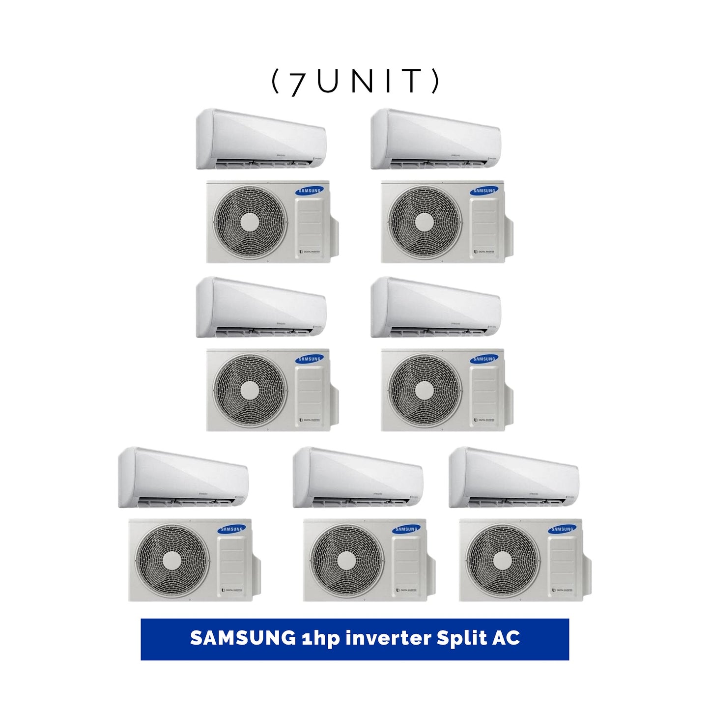 7 UNIT COMBO - Samsung 1HP Inverter Split Air Conditioner AR09TVHGAWK/AF.Save β¦186,288! π±π on this Deal