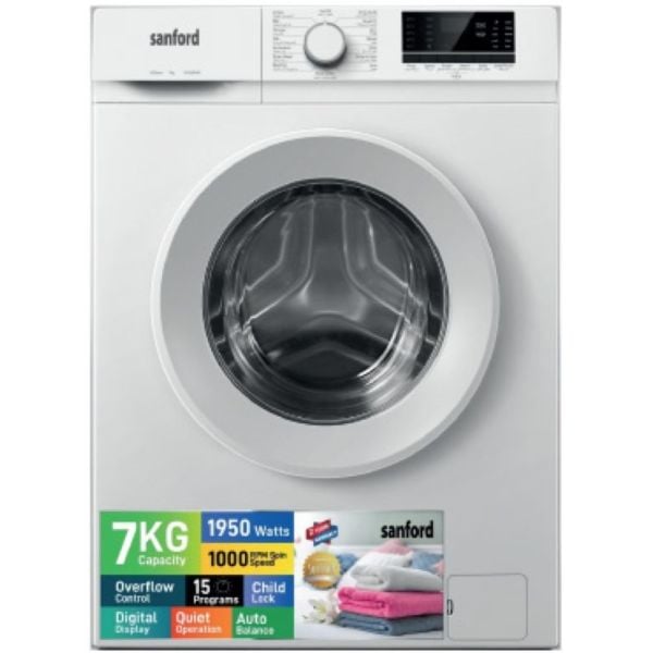 Sanford 7kg Automatic Front Load Washing Machine SF826WM
