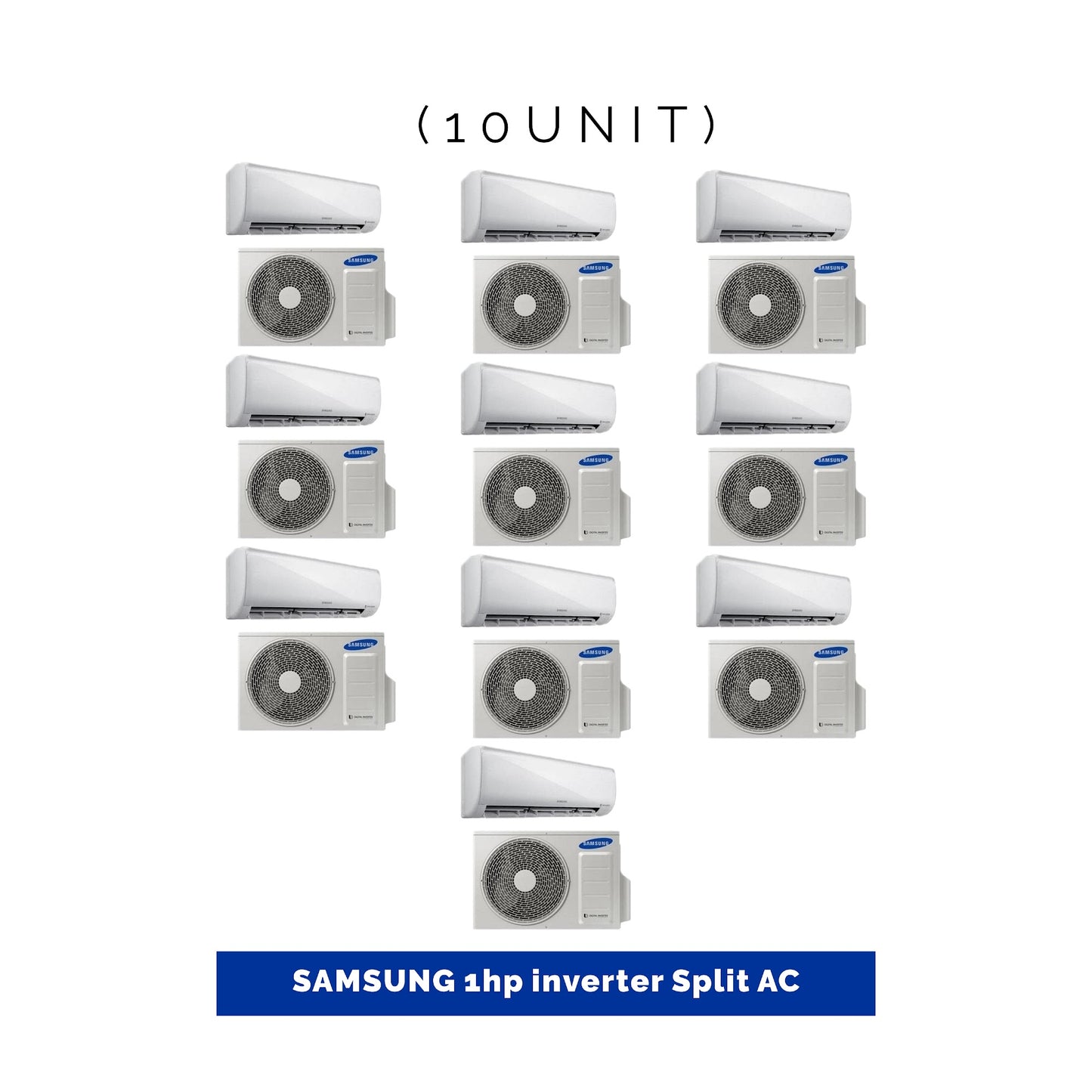 10 UNIT COMBO- Samsung 1HP Inverter Split Air Conditioner AR09TVHGAWK/AF.Save β¦266,127! π±π on this Deal