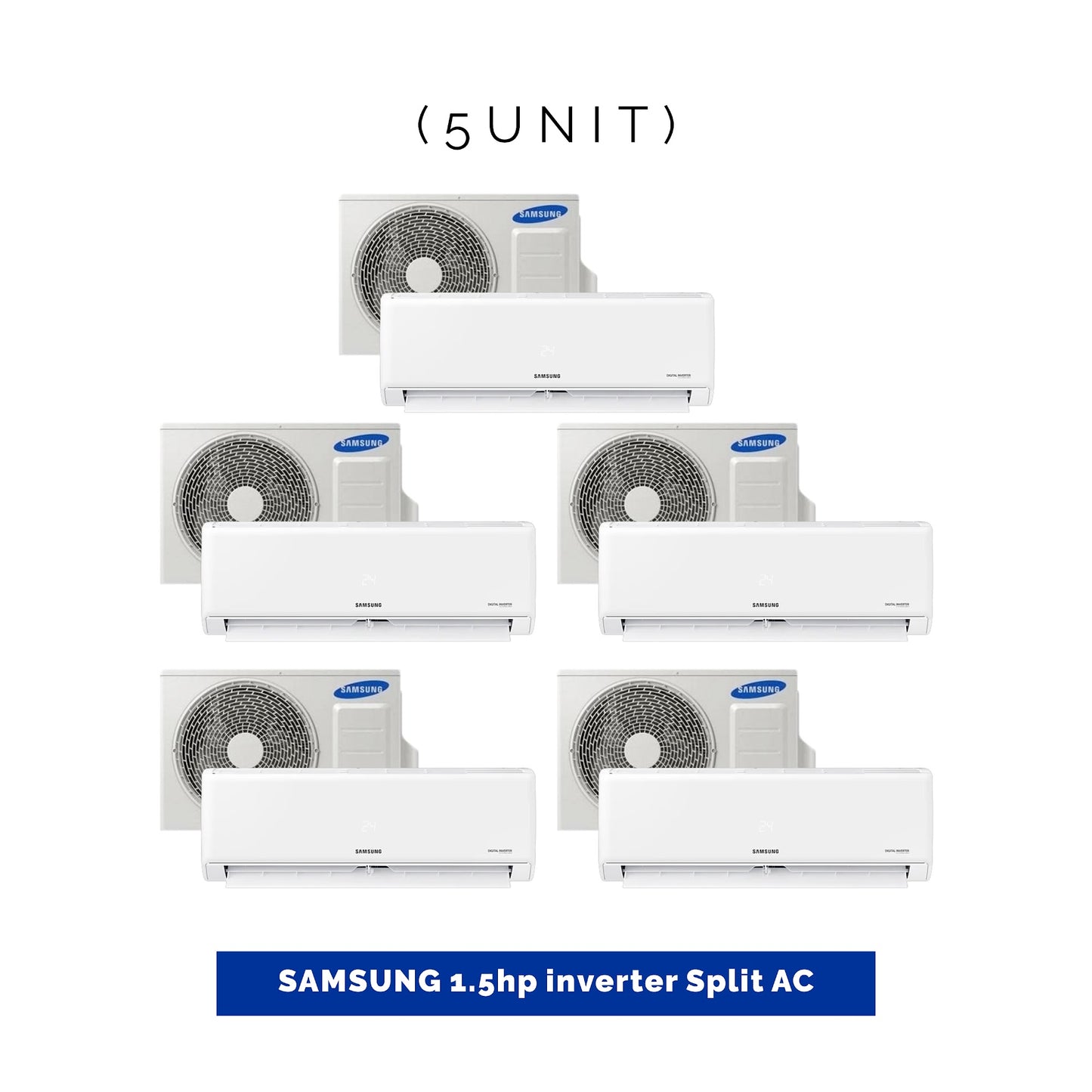 5 UNIT COMBO Samsung 1.5hp Inverter Split Air Conditioner AR12BVHGAWK/AF. Save β¦196,968,! π±π on this Deal