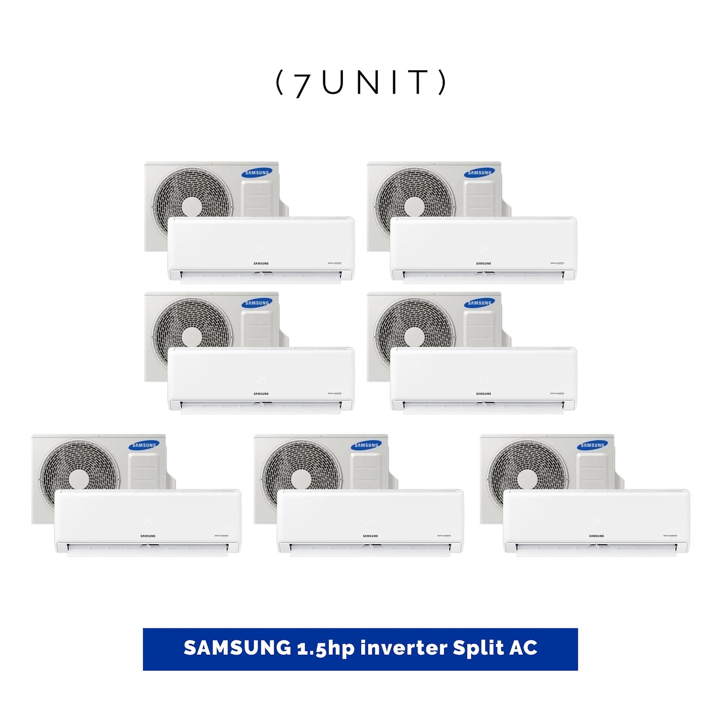 7 UNIT COMBO Samsung 1.5hp Inverter Split Air Conditioner AR12BVHGAWK/AF.Save β¦275,754! π±π on this Deal