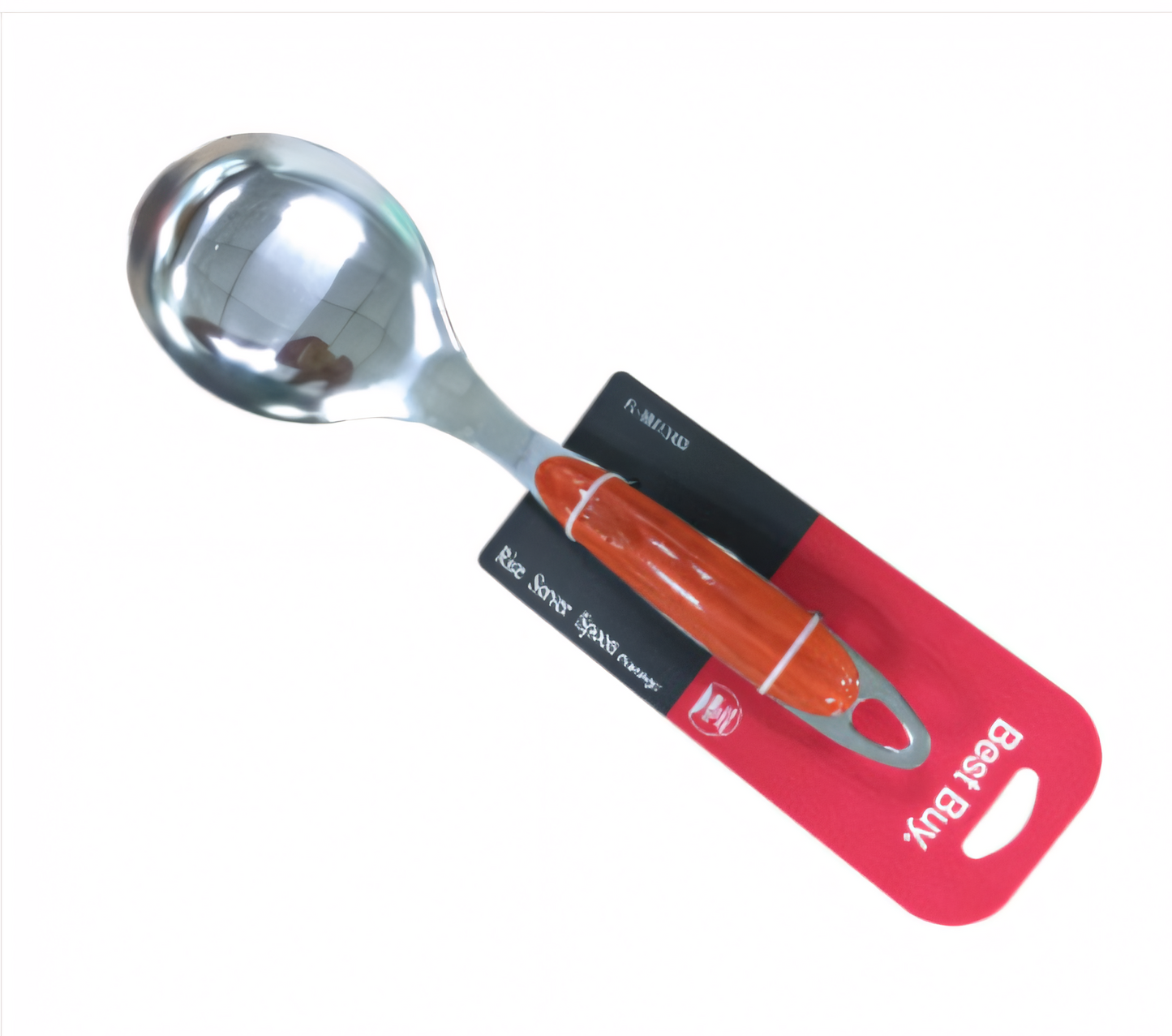 Flamingo Mirror Polish Rice Serving Spoon, Silver, 2.5 mm, FL3134SS