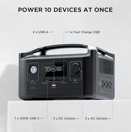 EF ECOFLOW RIVER 288Wh Portable Power Station 1200W SK-PS1200W-DJ