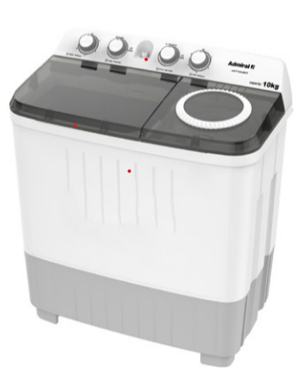 Admiral 28kg Twin Tub Semi-Automatic Washing Machine with Wash Storm, AD_TT28XUWCP