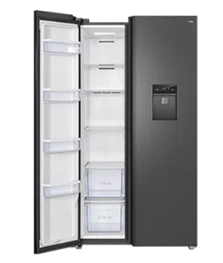 TCL P790SBS-VCM 790 L Side-by-Side Refrigerator with water dispenser, Smart Inverter Compressor and Multi Air Flow